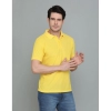 Men's Casual Half Sleeve Solid Cotton Blended Polo Neck T-shirt (Yellow) Men's Casual Half Sleeve Solid Cotton Blended Polo Neck T-shirt (Yellow)