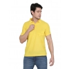 Men's Casual Half Sleeve Solid Cotton Blended Polo Neck T-shirt (Yellow) Men's Casual Half Sleeve Solid Cotton Blended Polo Neck T-shirt (Yellow)