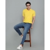 Men's Casual Half Sleeve Solid Cotton Blended Polo Neck T-shirt (Yellow) Men's Casual Half Sleeve Solid Cotton Blended Polo Neck T-shirt (Yellow)