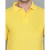 Men's Casual Half Sleeve Solid Cotton Blended Polo Neck T-shirt (Yellow) Men's Casual Half Sleeve Solid Cotton Blended Polo Neck T-shirt (Yellow)