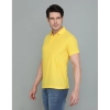Men's Casual Half Sleeve Solid Cotton Blended Polo Neck T-shirt (Yellow) Men's Casual Half Sleeve Solid Cotton Blended Polo Neck T-shirt (Yellow)