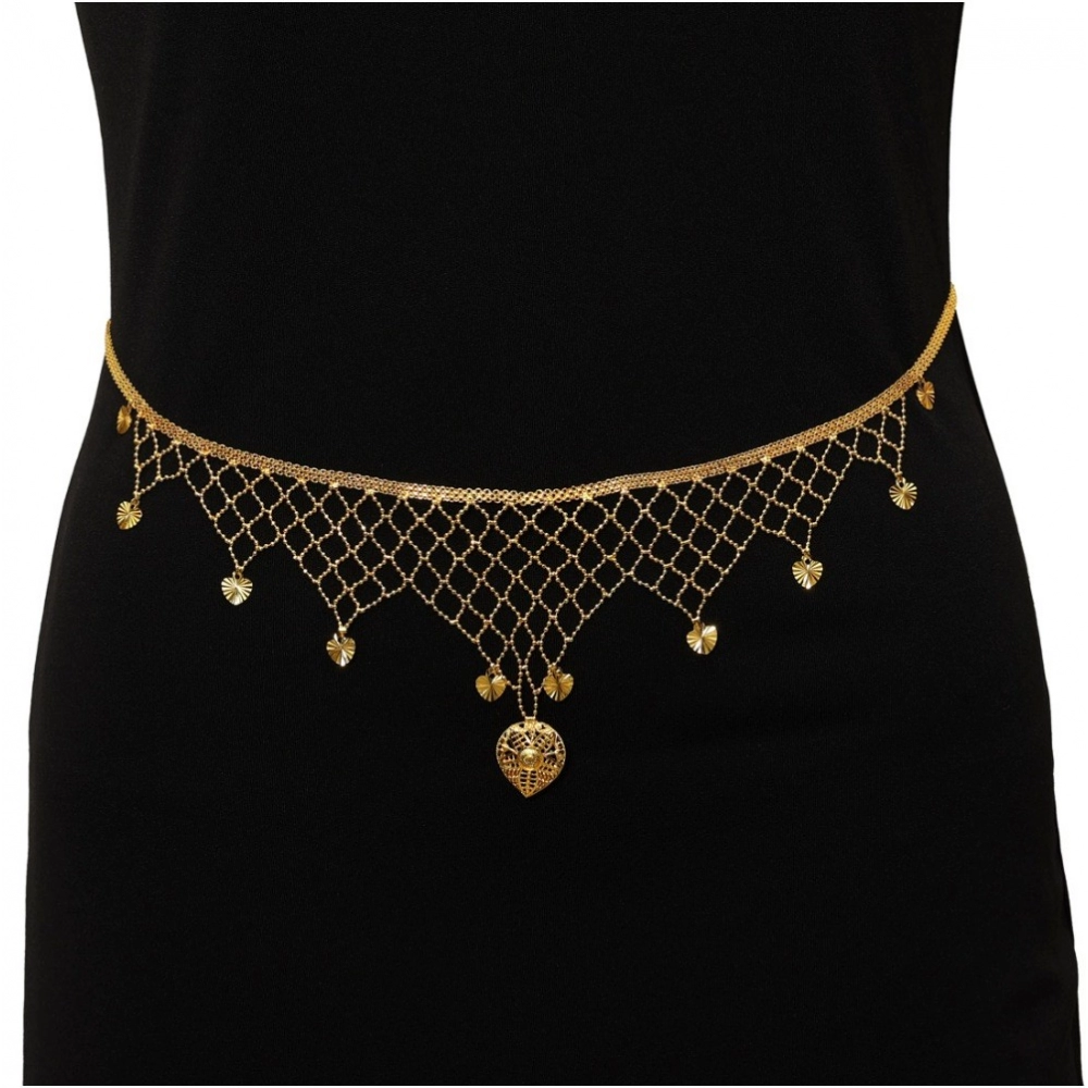 Generic Women's Gold Plated Kamarband Waist Belt For Women//Girls Adjustable Chain