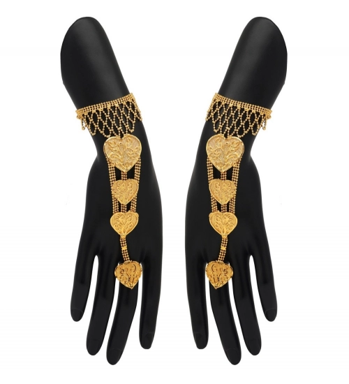 Women's Gold Plated Hathphool Adjustable Chain