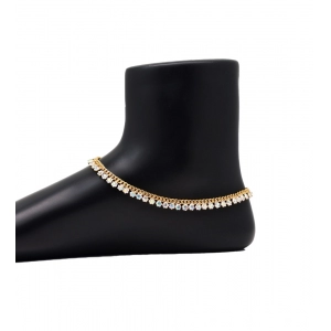 Generic Women's Rainbow Color Anklets (Free Size: Upto 10") 