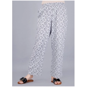 Generic Women's Casual Half Sleeve Printed Viscose Rayon Shirt With Pyjama Pant Night Suit Set (Grey)