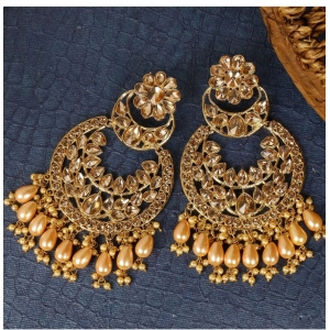 Generic Women's Rose Gold Plated Alloy Earrings (Gold)