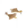 Dropship Women's Rose Gold Plated Alloy Earrings (Gold)