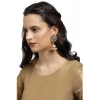 Dropship Women's Rose Gold Plated Alloy Earrings (White)