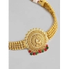 Dropship Women's Rose Gold Plated Alloy Necklace &amp; Earings Set (Gold)
