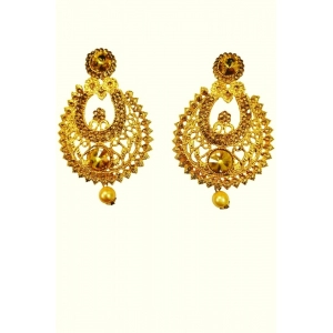 Generic Women's Rose Gold Plated Alloy Earrings (Gold)