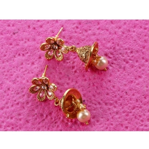 Generic Women's Rose Gold Plated Alloy Earrings (Gold)
