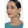 Dropship Women's Rose Gold Plated Alloy Earrings (Gold)