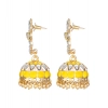 Dropship Women's Rose Gold Plated Alloy Earrings (Yellow)