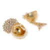 Dropship Women's Rose Gold Plated Alloy Earrings (White)