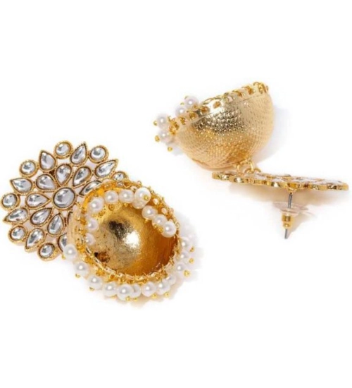 Women's Rose Gold Plated Alloy Earrings (White) Women's Rose Gold Plated Alloy Earrings (White)