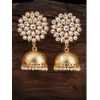 Dropship Women's Rose Gold Plated Alloy Earrings (White)