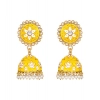 Dropship Women's Rose Gold Plated Alloy Earrings (Yellow)