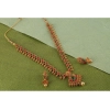 Dropship Women's Rose Gold Plated Alloy Necklace &amp; Earings Set (Green &amp; Red)