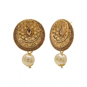 Generic Women's Rose Gold Plated Alloy Necklace & Earings Set (Gold)