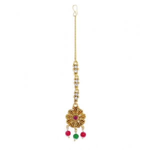 Generic Women's Rose Gold Plated Alloy Necklace & Earings Set (Multicolor)