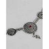 Women's Rose Gold Plated Alloy Necklace &amp; Earings Set (Silver)