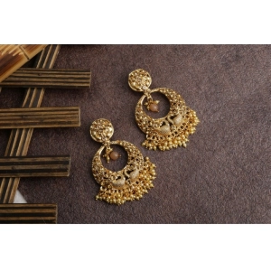 Generic Women's Rose Gold Plated Alloy Earrings (Gold)