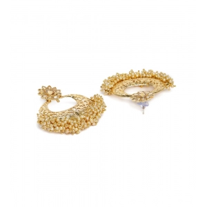 Generic Women's Rose Gold Plated Alloy Earrings (Gold)