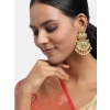 Dropship Women's Rose Gold Plated Alloy Earrings (Gold)