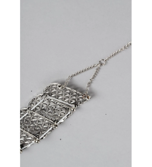 Women's Rose Gold Plated Alloy Choker (Silver) Women's Rose Gold Plated Alloy Choker (Silver)