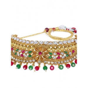 Generic Women's Rose Gold Plated Alloy Necklace & Earings Set (Multicolor)