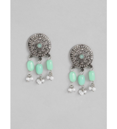 Women's Rose Gold Plated Alloy Necklace & Earings Set (Light Green) Women's Rose Gold Plated Alloy Necklace & Earings Set (Light Green)