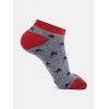 Dropship 4 Pairs Unisex Casual Cotton Blended Printed Ankle length Socks (Assorted)