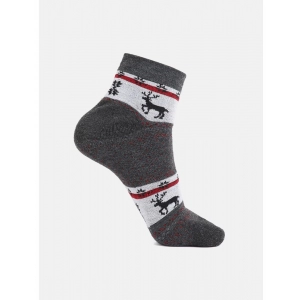 Generic 4 Pairs Men's Casual Cotton Blended Printed Ankle length Socks (Assorted)