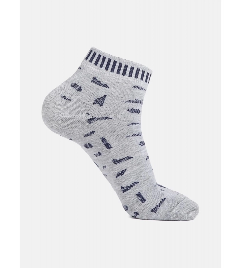 4 Pairs Men's Casual Cotton Blended Printed Ankle length Socks (Assorted)