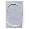 Dropship 5 Pairs Unisex Casual Cotton Blended Solid No-show Socks (Light Grey)