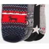 Dropship 4 Pairs Unisex Casual Cotton Blended Printed Ankle length Socks (Assorted)