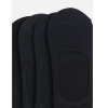 Dropship 4 Pairs Unisex Casual Cotton Blended Solid No-show Socks (Black)