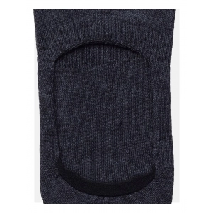 Generic 5 Pairs Unisex Casual Cotton Blended Solid No-show Socks (Dark Grey)