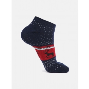 Generic 4 Pairs Unisex Casual Cotton Blended Printed Ankle length Socks (Assorted)