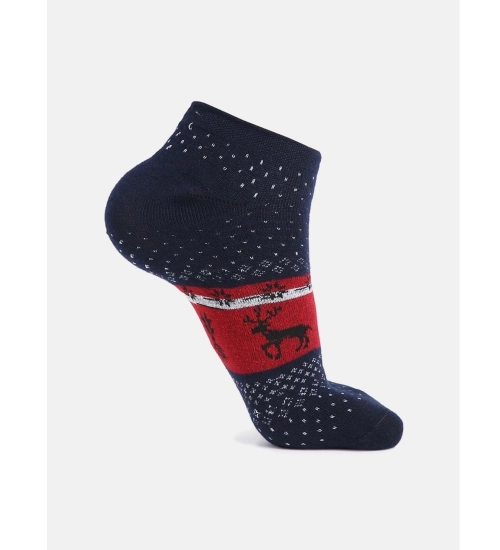 4 Pairs Unisex Casual Cotton Blended Printed Ankle length Socks (Assorted)