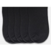 Dropship 5 Pairs Unisex Casual Cotton Blended Solid Ankle length Socks (Black)
