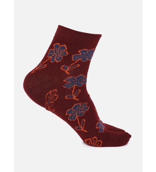 4 Pairs Women's Casual Cotton Blended Printed Ankle length Socks (Assorted)