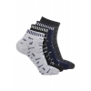 Dropship 4 Pairs Men's Casual Cotton Blended Printed Ankle length Socks (Assorted)