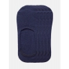 Dropship 5 Pairs Unisex Casual Cotton Blended Solid No-show Socks (Navy)