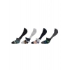 Dropship 4 Pairs Unisex Casual Cotton Blended Printed No-show Socks (Assorted)