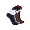 Dropship 5 Pairs Men's Casual Cotton Blended Solid Ankle length Socks (Assorted)
