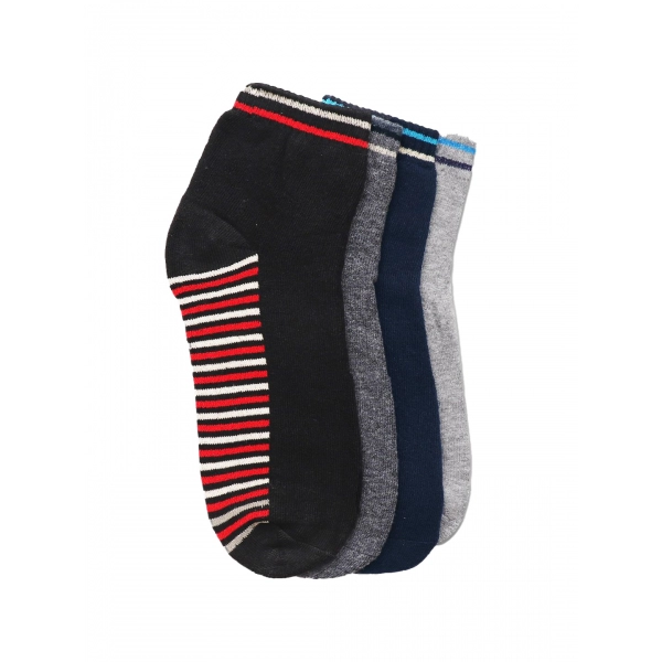 Dropship 4 Pairs Men's Casual Cotton Blended Printed Mid-Calf length Socks (Assorted)