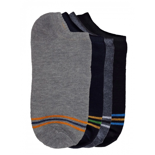 Dropship 4 Pairs Unisex Casual Cotton Blended Printed Ankle length Socks (Assorted)