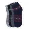 Dropship 4 Pairs Men's Casual Cotton Blended Printed Mid-Calf length Socks (Assorted)