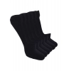 Dropship 4 Pairs Unisex Casual Cotton Blended Solid No-show Socks (Black)